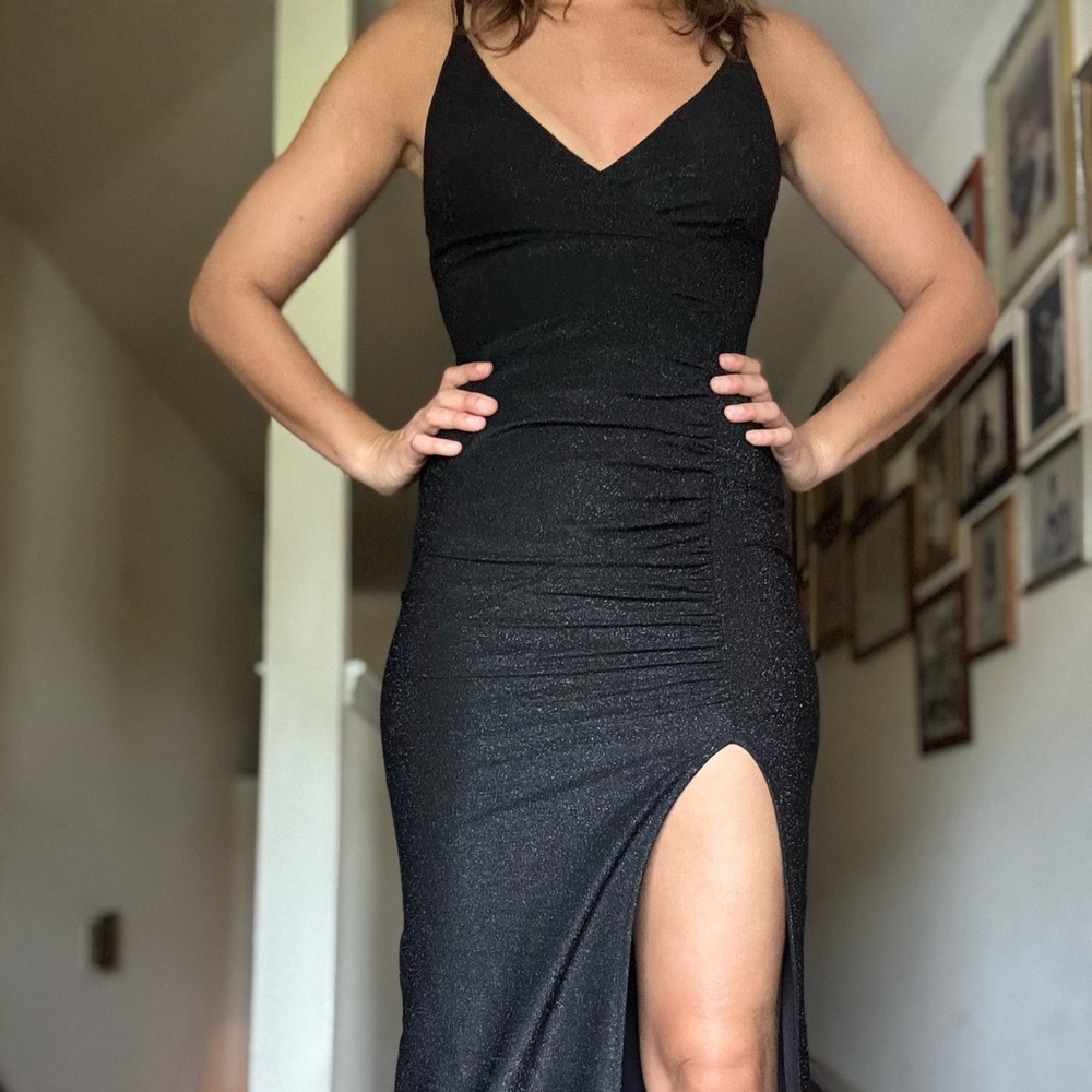 Hello Molly Black Maxi Dress with Slit